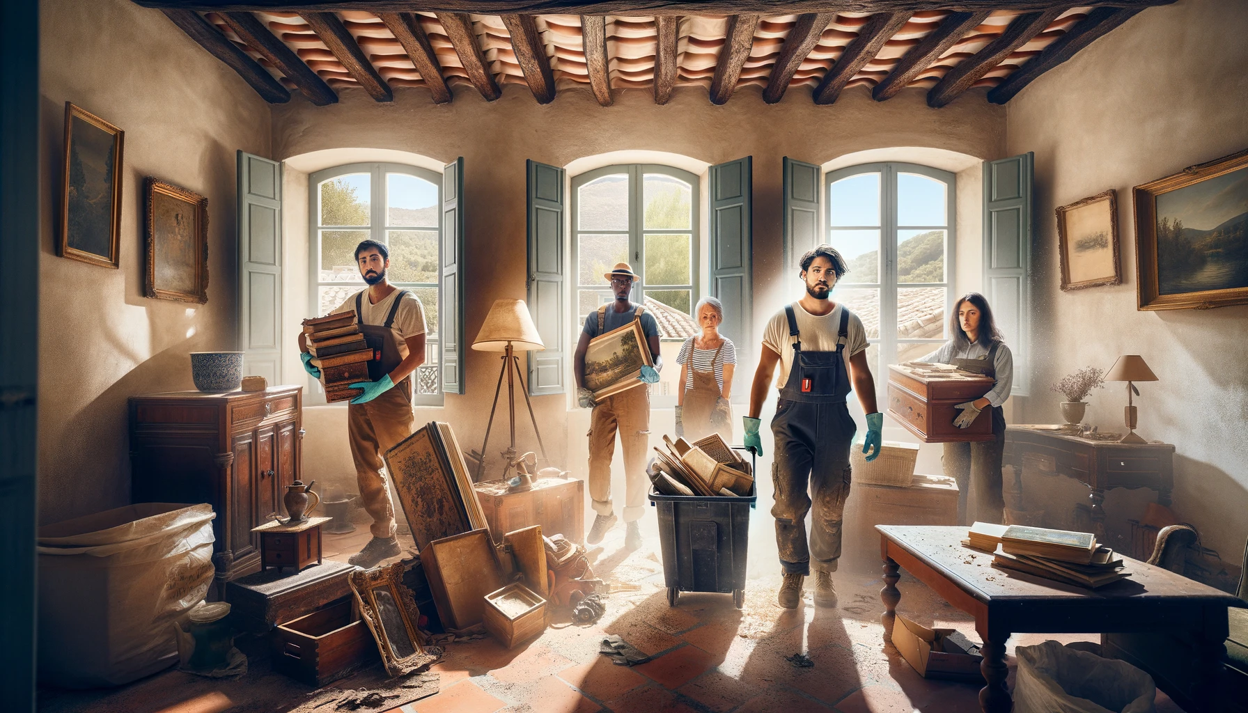 Service de debarras de maison après décès